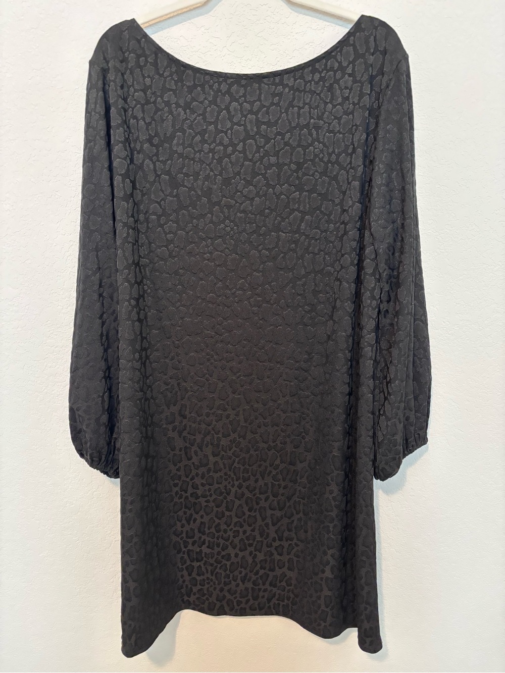 Show Me Your MuMu Black Leopard Mini Dress Women’s XL Modern Neutral Glam - Picture 5 of 11